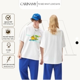 Áo thun SUMMER LEMON form rộng tay lỡ cotton 100%