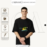 Áo thun SUMMER LEMON form rộng tay lỡ cotton 100%