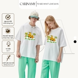 Áo thun SUMMER PEAR form rộng tay lỡ cotton 100%