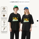 Áo thun SUMMER PEAR form rộng tay lỡ cotton 100%