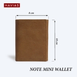 Ví da gấp Mini NOTE Wallet