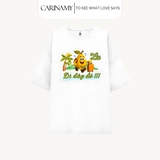 Áo thun SUMMER PEAR form rộng tay lỡ cotton 100%