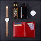 Ví Da EPI Rosy Luck Wallet Red