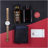 Ví Da Seashell Grid Frame Wallet