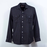 2 Pocket Black Button Down Narrow Point Shirt