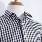 Premium Fabric Color Cross Hidden Button Down Shirt