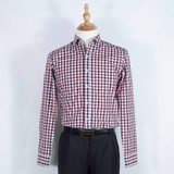 Red Navy Checked Classy Shirt