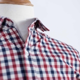 Red Navy Checked Classy Shirt
