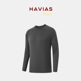 Áo Thun Cổ Tròn Tay Dài Cotton 100%  HAVIAS