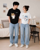 Áo thun couple Dog & Cat