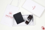 Set cặp ví Venumi & dây lưng Class8 HAVIAS