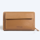 Clutch Da thật 2 khóa Handle HAVIAS