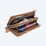 Clutch Da thật 2 khóa Handle HAVIAS