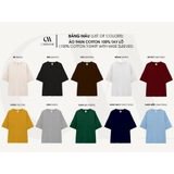 Áo thun trơn CARINAMY form rộng Cotton 100%