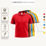Áo polo phối sọc CARINAMY vải Lacoste