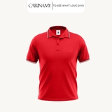 Áo polo phối sọc CARINAMY vải Lacoste