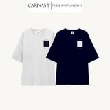 Áo thun couple CARINAMY form rộng CAPTURE
