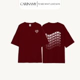 Áo thun couple CARINAMY form rộng WAVY