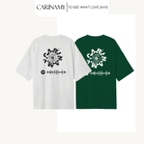 Áo thun couple CARINAMY form rộng SOUND OF LOVE