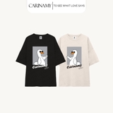 Áo thun couple CARINAMY form rộng DUCKIE