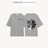 Áo thun couple CARINAMY form rộng LUNAR LOVE