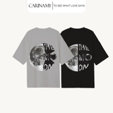 Áo thun couple CARINAMY form rộng LUNAR LOVE