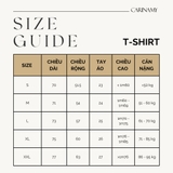 Áo thun couple  CARINAMY form rộng DEAR TEE