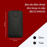 Bao da điện thoại đeo lưng có nắp BECO HAVIAS