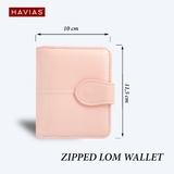Ví gấp Zipped LOM HAVIAS