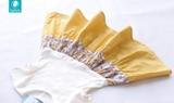 Váy linen phối thô 3 đoạn - voi vàng