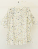 Váy trắng đuôi cá họa tiết Spring 100% organic cotton Sarah Betz