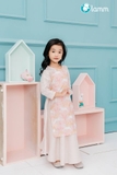 SET Áo dài thô Michael Miller unicorn hồng cam