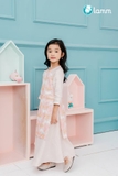 SET Áo dài thô Michael Miller unicorn hồng cam