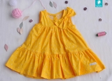 Váy thô Mỹ ba đoạn nơ vai vàng tươi 3SUMMER