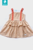 Váy hai dây peplum hoa vintage dây cam 2PEPVI