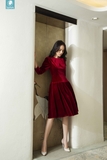 Đầm nhung the đỏ 5 chiết đuôi cá Linné