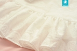 Váy tweed hồng phối tay trắng đuôi cá trắng