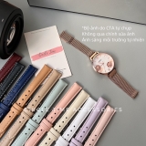 Dây da đồng hồ nữ TÍM LAVENDER size 12/14/16/18 có lớp lót chống kích ứng cho da nhạy cảm