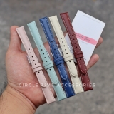 Dây đồng hồ da bò cho Fossil nữ thời trang đa sắc màu size 12/14/16/18/20