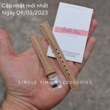 Dây đồng hồ da bò cho Fossil nữ thời trang đa sắc màu size 12/14/16/18/20