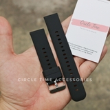 Dây đồng hồ cao su chốt thông minh quai cài size 20 và 22 cho đồng hồ thông minh và truyền thống - CT03D