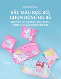 Phao bơi chống lật đỡ tay ngực trẻ em, an toàn giúp học bơi quen nước nhiều màu Yuke