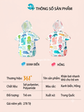 ÁO CHOÀNG TẮM - KHĂN BƠI NHANH KHÔ CÓ MŨ 361° CHO BÉ