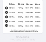 Bộ bơi chống nắng cao cấp ngắn tay dáng liền chân váy UPF 50+ Kháng Clo màu xanh than MOMASONG (Korea)