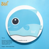 Mũ bơi trẻ em 361, hình cá, chống thấm nước, không gây khó chịu, dùng được cho tóc dài
