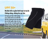 Quần bơi giữ nhiệt nam dáng ngắn màu đen chất vải dày 1.5mm, Dive Sail