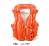 Áo phao bơi Intex 50x47cm, màu cam