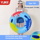 Phao bơi tròn an toàn chống lật nhiều màu, kích thước trẻ em người lớn Yuke