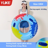 Phao bơi tròn an toàn chống lật nhiều màu, kích thước trẻ em người lớn Yuke