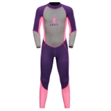 Bộ bơi Wetsuit bé gái, tím hồng, dài liền, 2mm Sbart-1213
